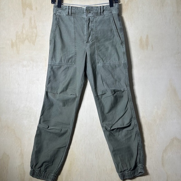 Citizens of Humanity Agni Utility Olive Green Cotton Jogger Pants Womens Size 23 - Picture 1 of 12
